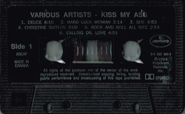 Kiss My Ass: Classic Kiss Regrooved –  1994 Cassette VinylPursuit.com