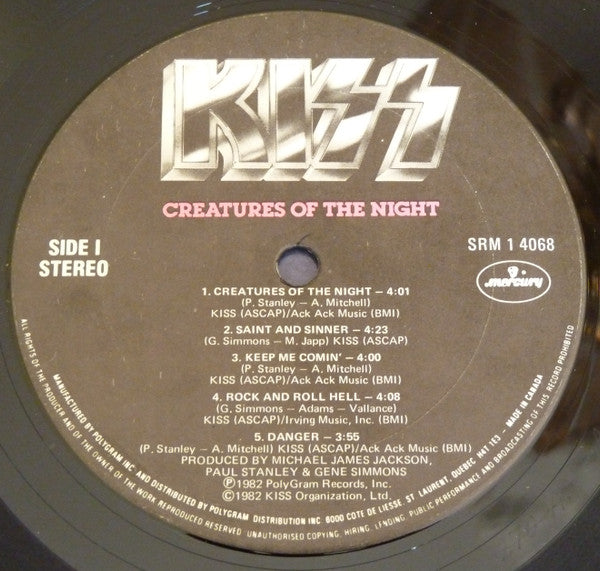 Kiss – Creatures Of The Night - 1985 Original, Rare Cover VinylPursuit.com