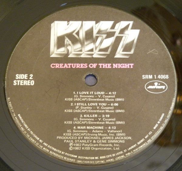 Kiss – Creatures Of The Night - 1985 Original, Rare Cover VinylPursuit.com