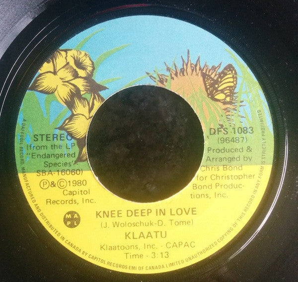 Klaatu ‎– Knee Deep In Love –  7" Single - 1980