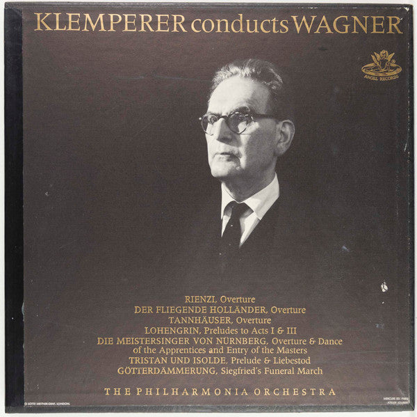 Klemperer, Wagner, The Philharmonia Orchestra ‎– Klemperer Conducts Wagner - 1960 MONO Boxset