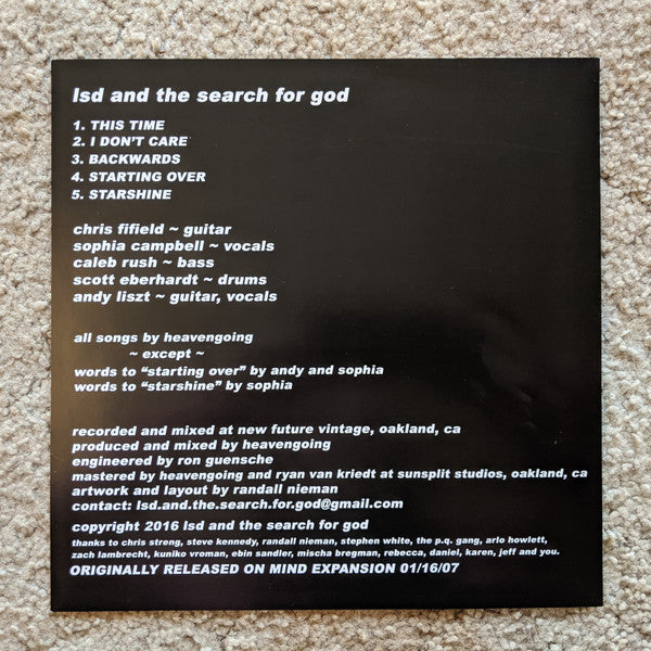 LSD And The Search For God – LSD And The Search For God - Orange Transparent, RARE in Shrinkwrap