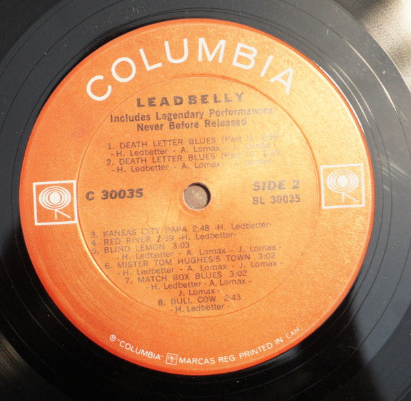 Leadbelly – Leadbelly -  Early Pressing