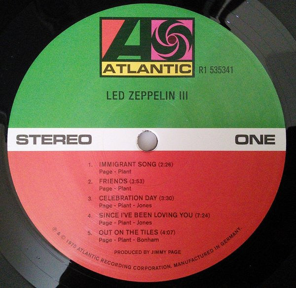 Led Zeppelin - Led Zeppelin III - 180 gm Remaster Working Wheel Design VinylPursuit.com