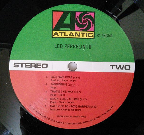 Led Zeppelin - Led Zeppelin III - 180 gm Remaster Working Wheel Design VinylPursuit.com