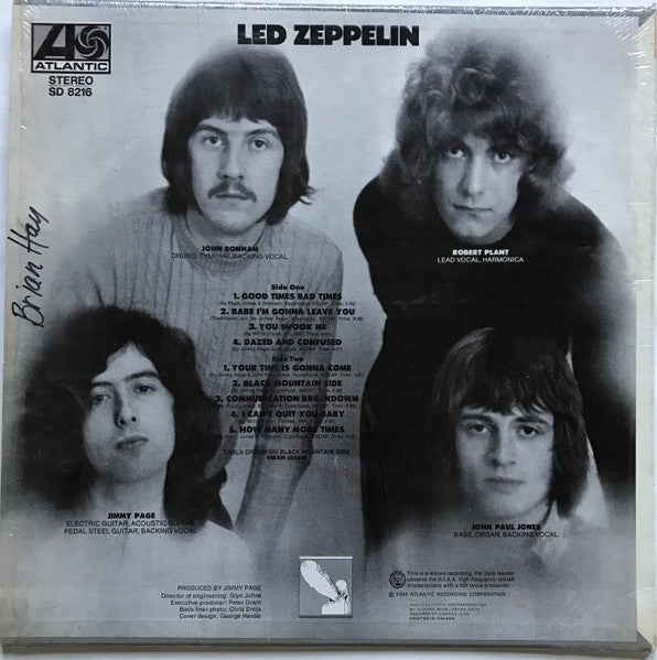 Led Zeppelin - 1969 Original, Red Labels