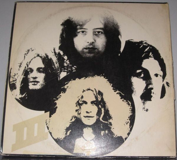 Led Zeppelin - Led Zeppelin III - 1970 Red Label, Original Wheel Cover!