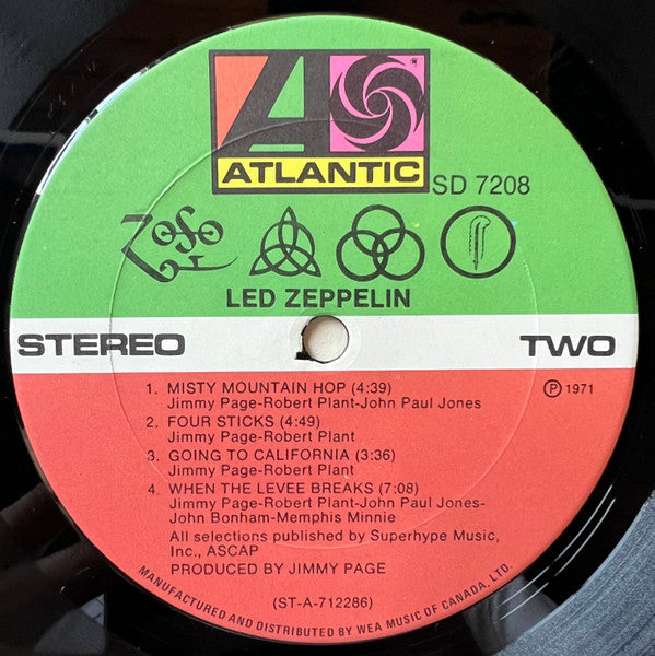 Adopt-a-Classic- Led Zeppelin – Untitled - Early Pressing