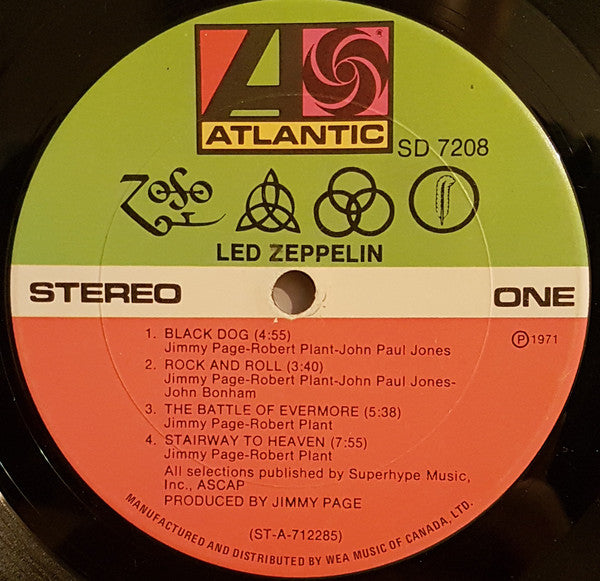 Led Zeppelin ‎– Untitled - 1972 Original!
