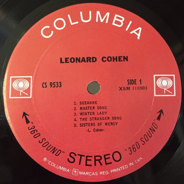 Leonard Cohen – Songs Of Leonard Cohen - 1968 Original! - Vinyl Pursuit Inc