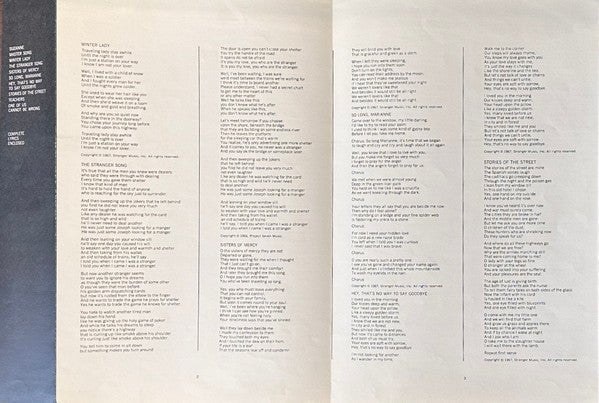 Leonard Cohen – Songs Of Leonard Cohen - 1968 Original! - Vinyl Pursuit Inc