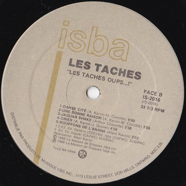 Les Taches – Les Taches Oups..! - 1989