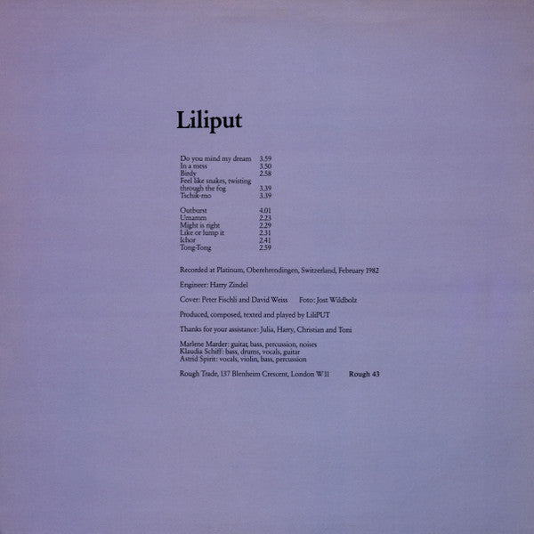 Liliput – Liliput  - 1982 Original, Rare VinylPursuit.com