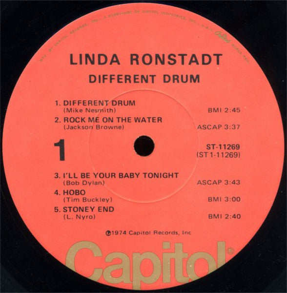 Linda Ronstadt – Different Drum – 1974 US Original - Bargain! VinylPursuit.com