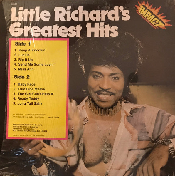 DAILY DEAL! Little Richard – Little Richard's Greatest Hits - 1979 Original