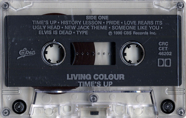 Living Colour – Time's Up - 1984 Cassette VinylPursuit.com