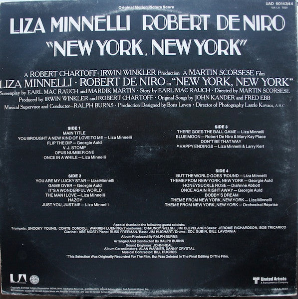 New York, New York- Liza Minnelli & Robert De Niro - 1977 - Irish Pressing VinylPursuit.com