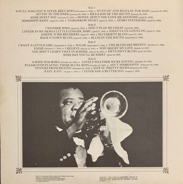 Louis Armstrong – July 4, 1900 / July 6, 1971 - 1971 Mono Pressing with Booklet! VinylPursuit.com
