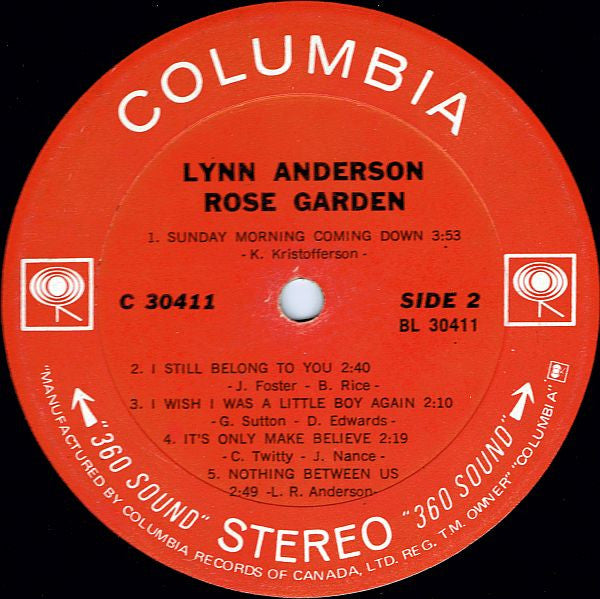 Lynn Anderson – Rose Garden - 1971 Sealed!*