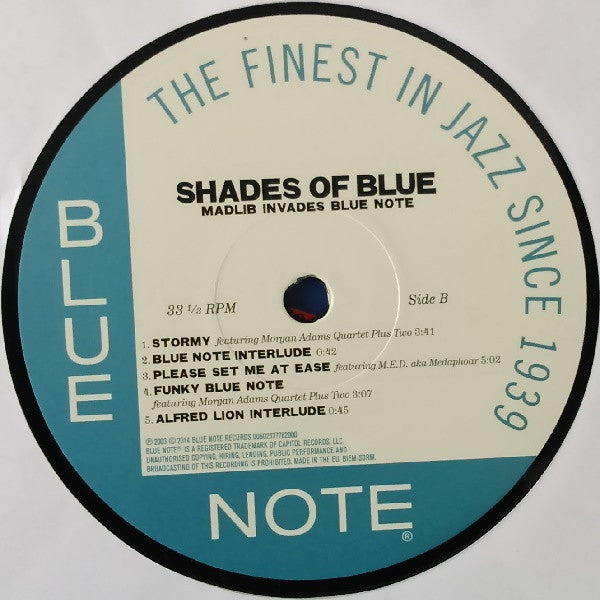 Madlib – Shades Of Blue (Madlib Invades Blue Note) - 180gm Blue Note Pressing