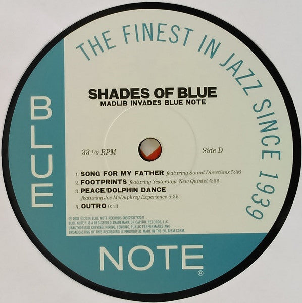 Madlib – Shades Of Blue (Madlib Invades Blue Note) - 180gm Blue Note Pressing