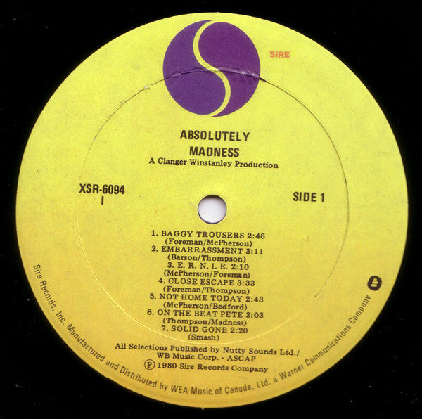 Madness – Absolutely - 1980 Original!