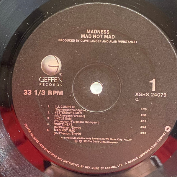 Madness – Mad Not Mad - 1985 Original VinylPursuit.com