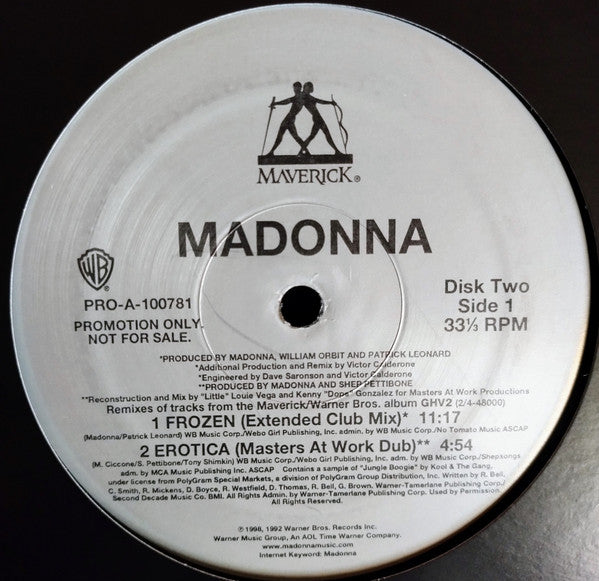 Madonna – GHV2 Remixed (The Best Of 1991-2001) - 2001 Promo, Rare! (Missing #1) VinylPursuit.com