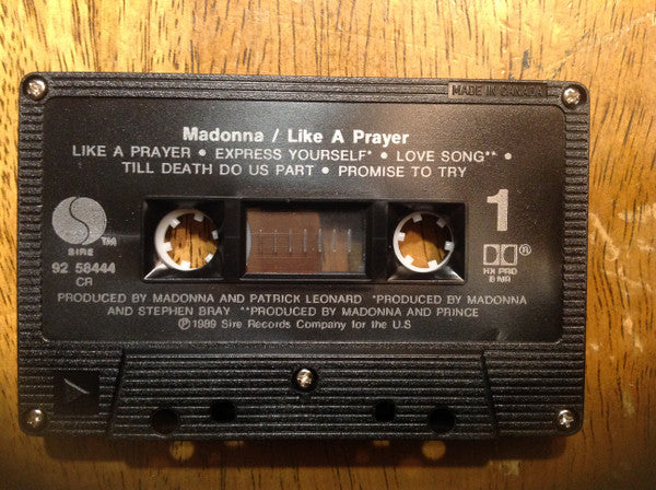 Madonna – Like A Prayer - 1989 Cassette VinylPursuit.com