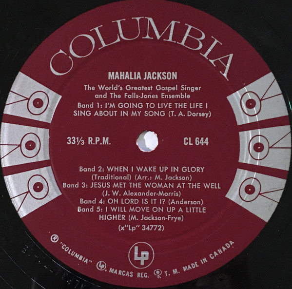 Mahalia Jackson – The World's Greatest Gospel Singer  - Early Pressing VinylPursuit.com