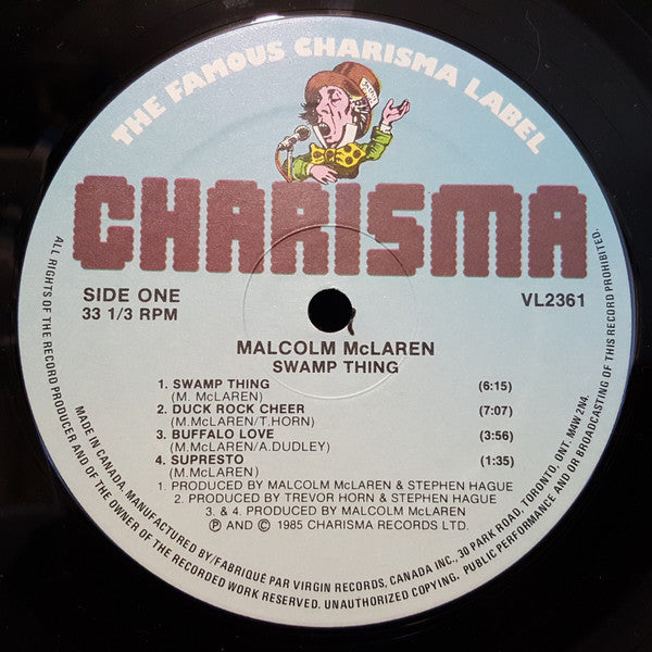 Malcolm McLaren – Swamp Thing - 1985  Original VinylPursuit.com