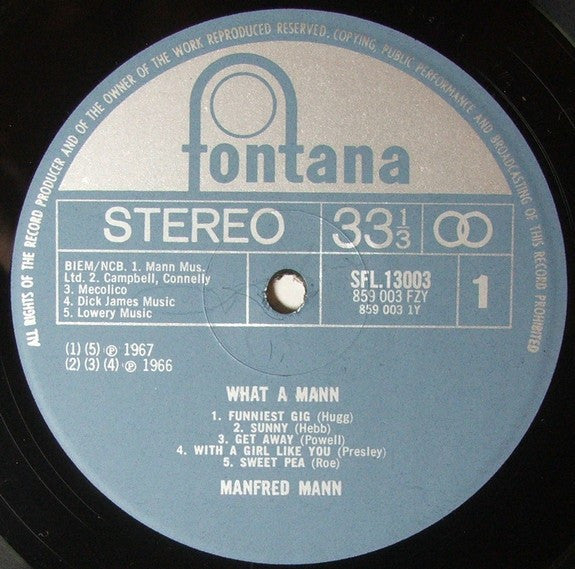 Manfred Mann – What A Mann - 1968 UK Original! VinylPursuit.com