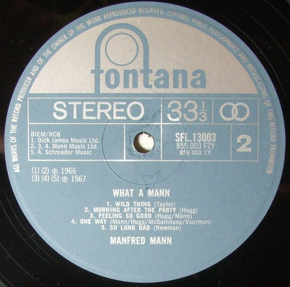 Manfred Mann – What A Mann - 1968 UK Original! VinylPursuit.com