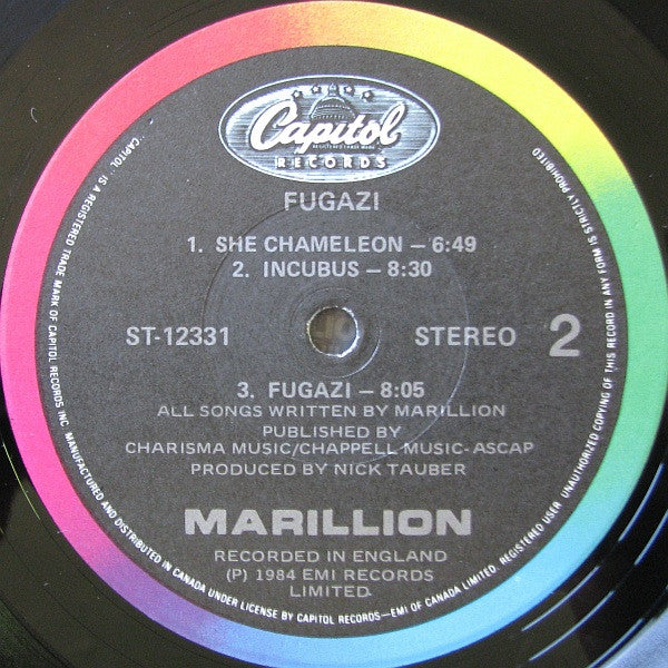 Marillion – Fugazi - 1984 Original