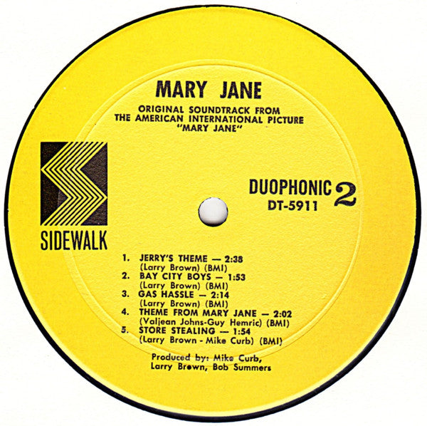 Mary Jane - Original Motion Picture Soundtrack - 1967 US Original, Rare!