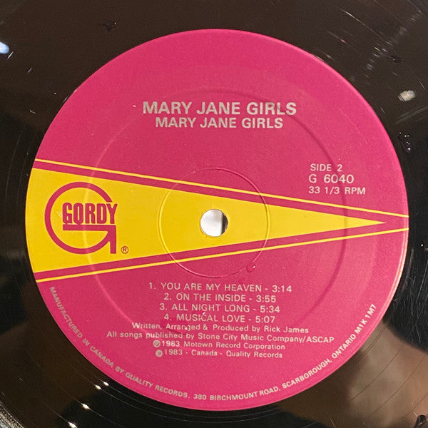 Mary Jane Girls – Mary Jane Girls - 1983 Pressing