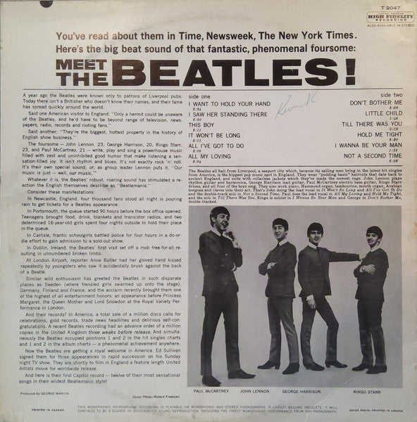 The Beatles – Meet The Beatles! - 1967 Mono Original VinylPursuit.com