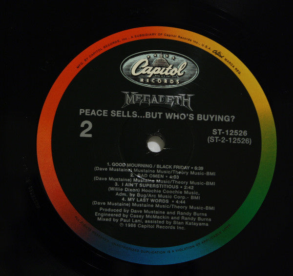 Megadeth – Peace Sells... But Who's Buying? SEALED