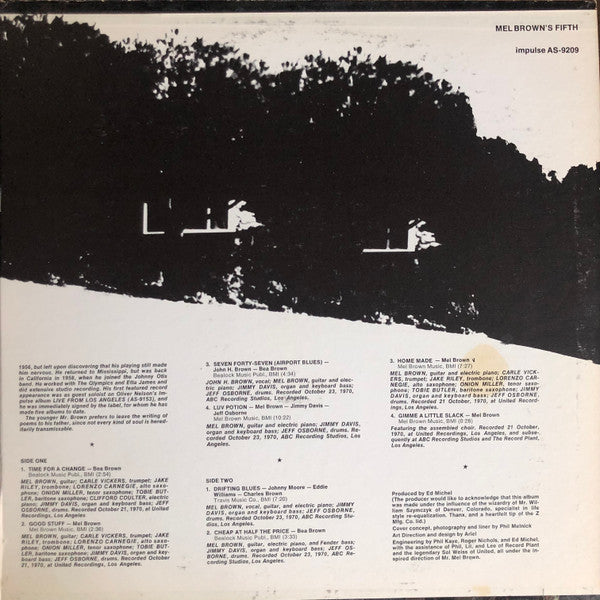Mel Brown – Mel Brown's Fifth - 1971 Original, Rare!