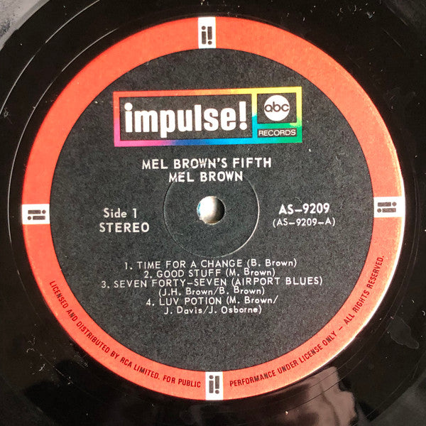 Mel Brown – Mel Brown's Fifth - 1971 Original, Rare!