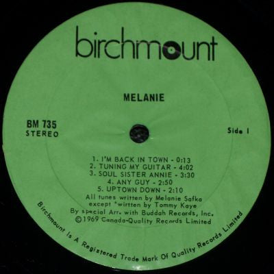 Melanie ‎– Melanie - 1969 Original!