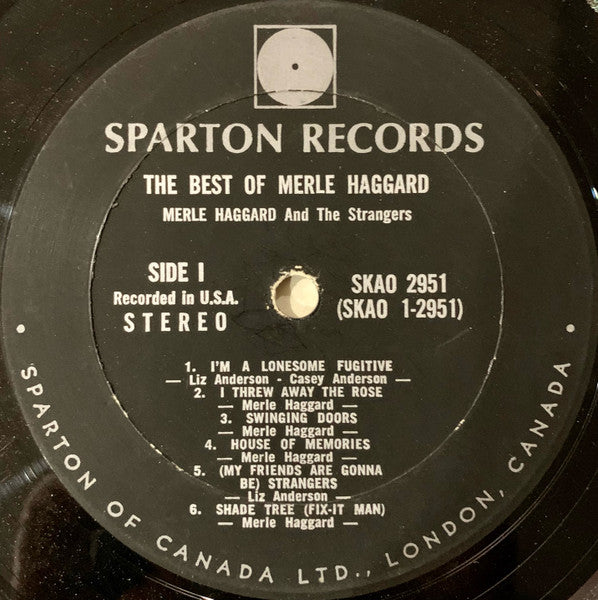 Merle Haggard – The Best Of Merle Haggard - 1968 Original!
