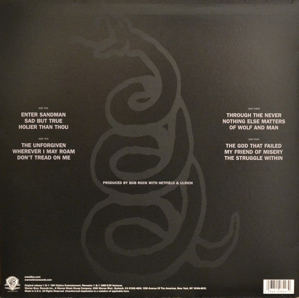 Metallica – The Black Album - 2008, Bernie Grundman Mastered from Analog Tapes