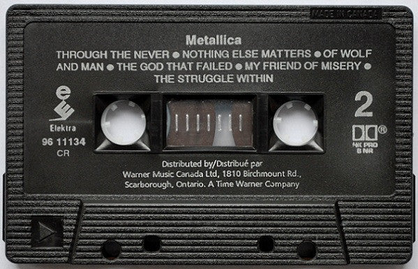 Metallica – Metallica Black Album - 1991, Cassette
