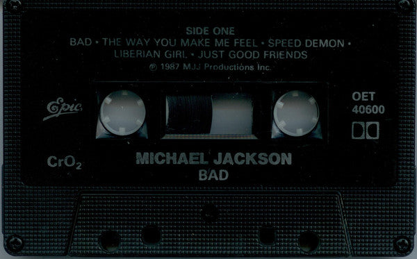 Michael Jackson – Bad - 1987 Cassette VinylPursuit.com