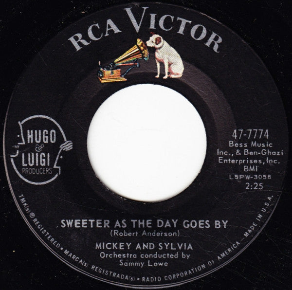 Mickey and Sylvia – Sweeter As The Day Goes By / Mommy Out De Light - 7" Single, 1960 Original!