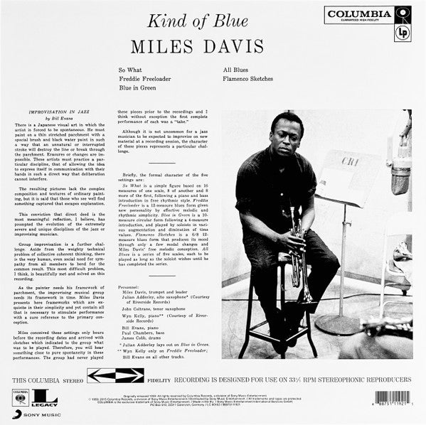 Miles Davis - Kind Of Blue - 180 gm