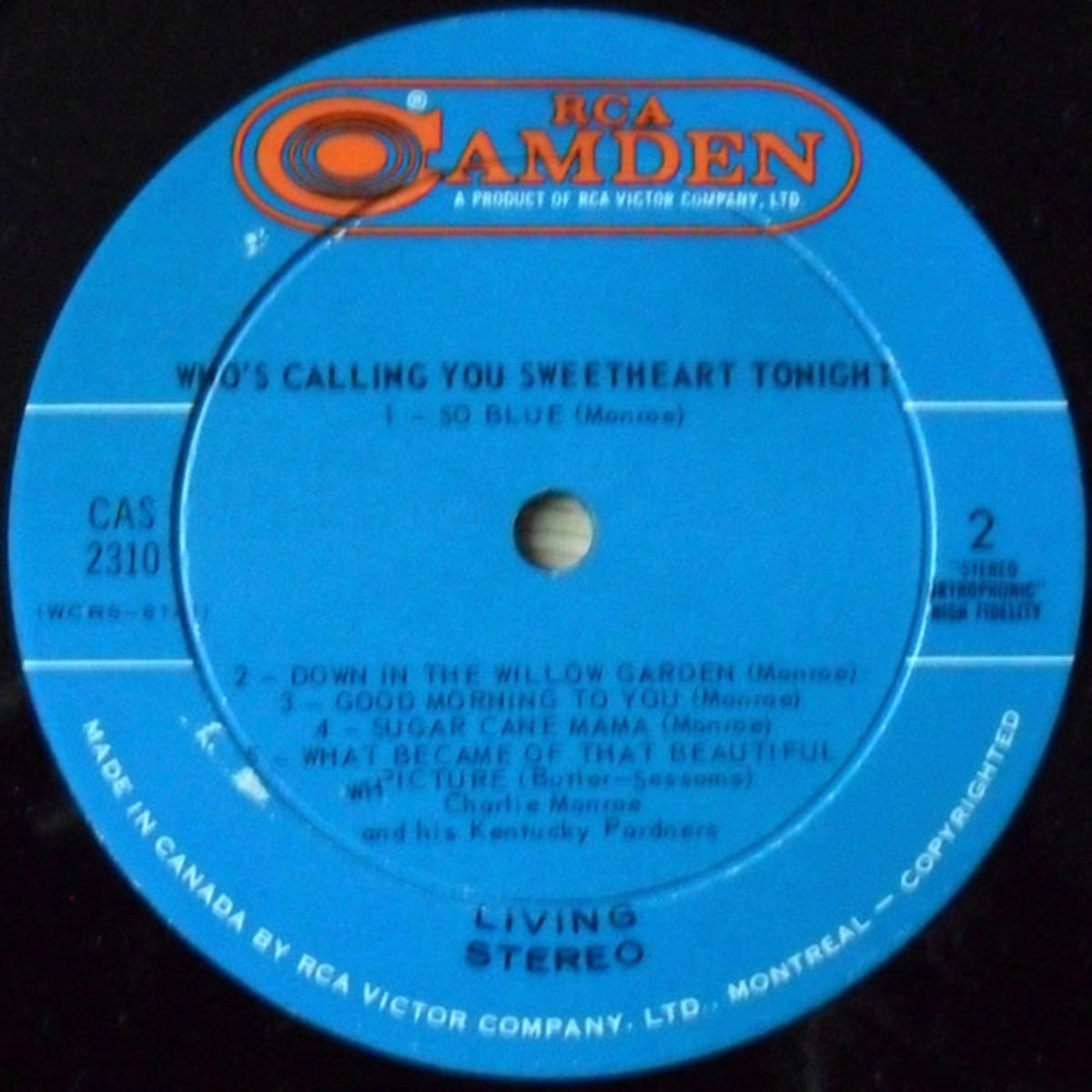 Charlie Monroe – Who's Calling You Sweetheart Tonight  -1969