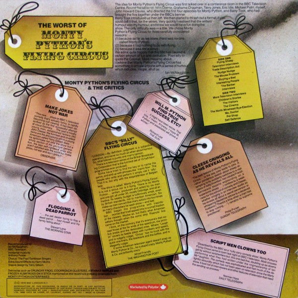 Monty Python – Monty Python's Flying Circus - 1970 Mono Original VinylPursuit.com