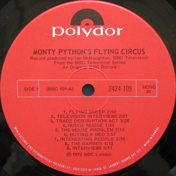 Monty Python – Monty Python's Flying Circus - 1970 Mono Original VinylPursuit.com